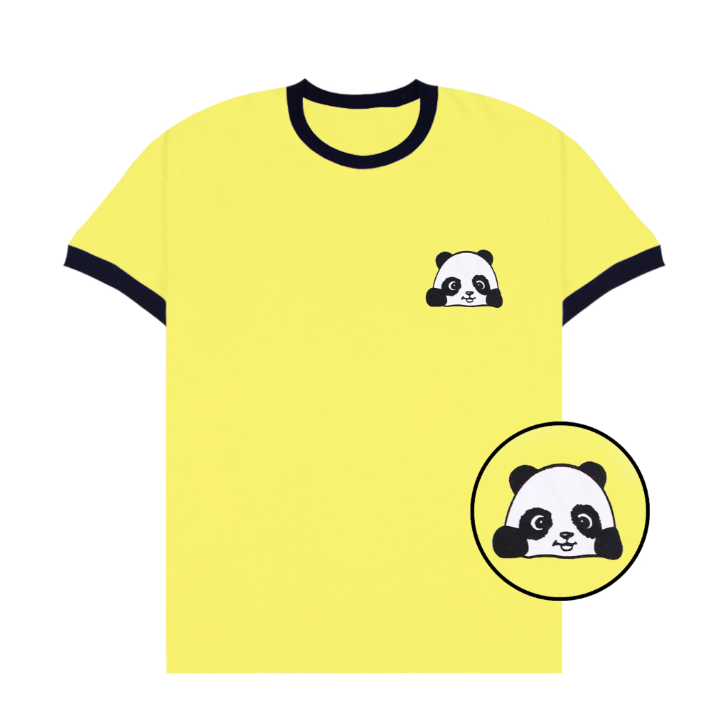 ELLIPSESINC Ringer Tee Wanita Panda