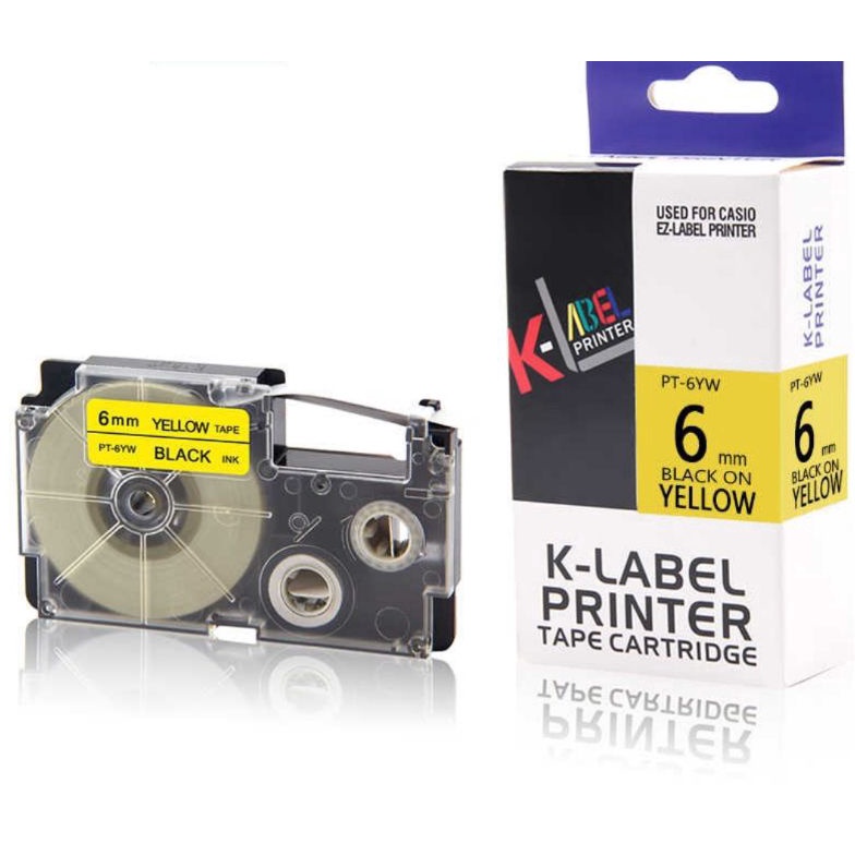 

MEN SALE Refill KLabel Printer EZ Label 6MM Compatible Casio Tape Cartridge