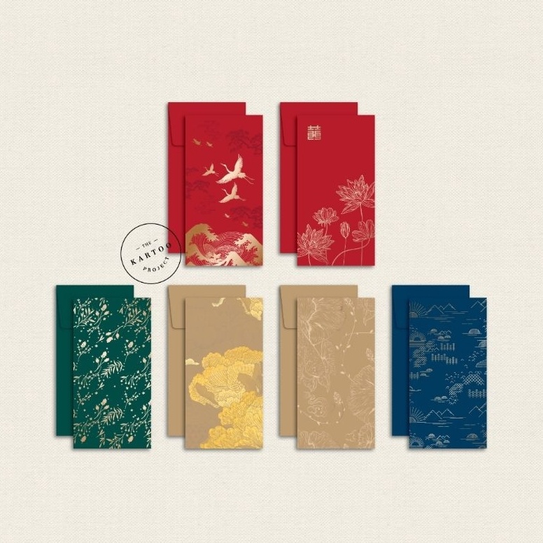 

KODE G6L3 Angpao isi 4 pcs money envelope amplop uang PREMIUM untuk imlek wedding all occasion