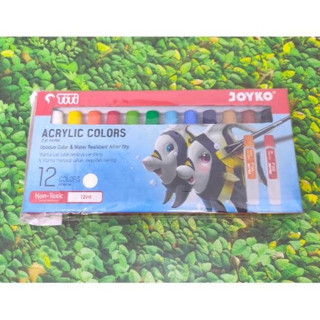 

KELUARAN TERBARU Cat Acrylic colors 12 warna TITI JOYKO
