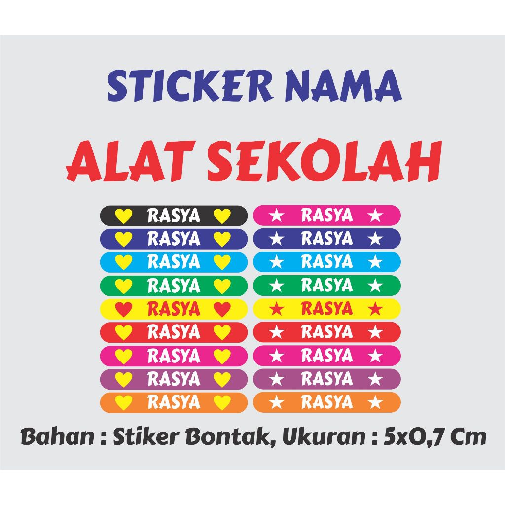 

Stiker ATK Custom Nama