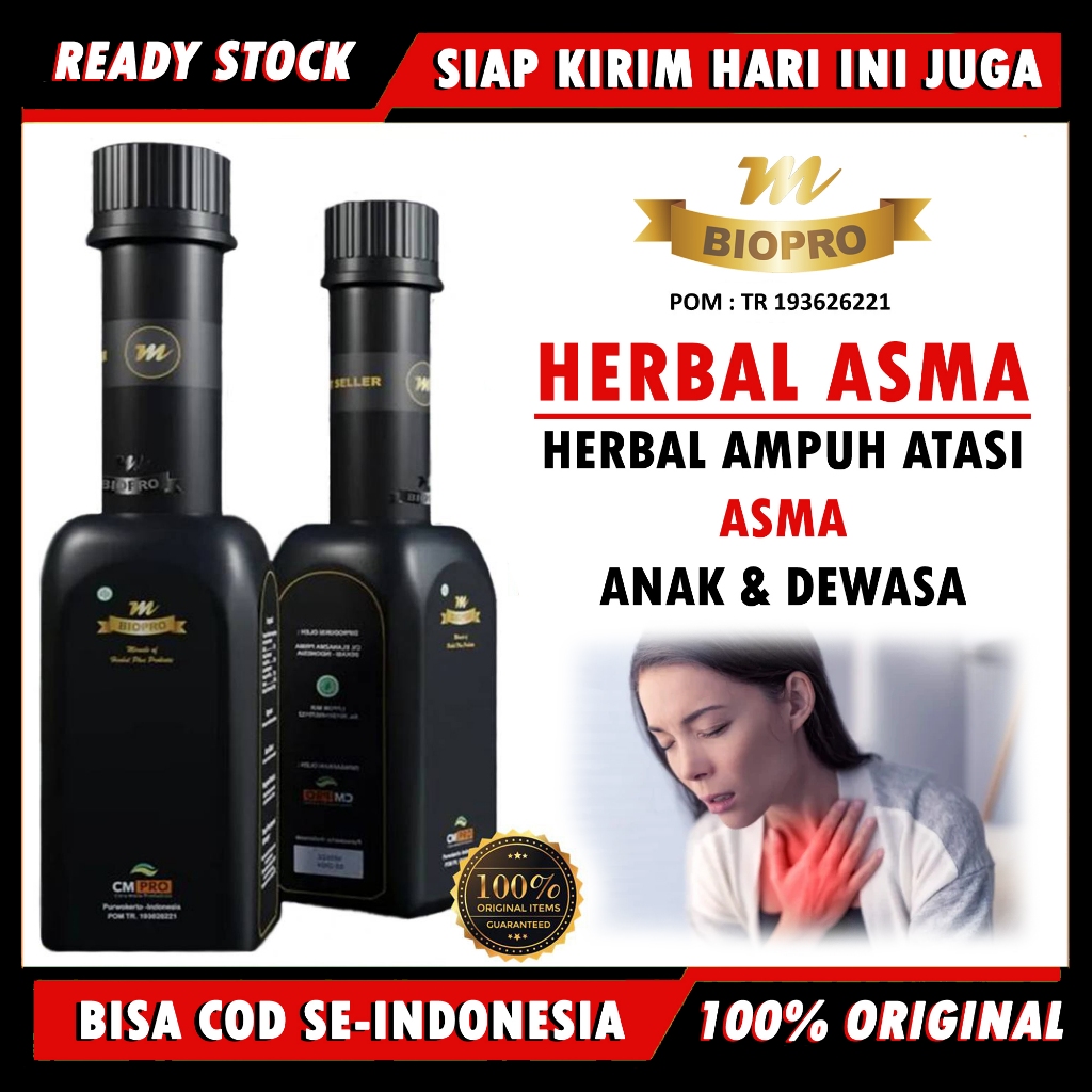 Obat Asma Kronis Anak & Dewasa Sesak Nafas, Bronkitis, Pengap Paling Ampuh Berotec Mbiopro Herbal