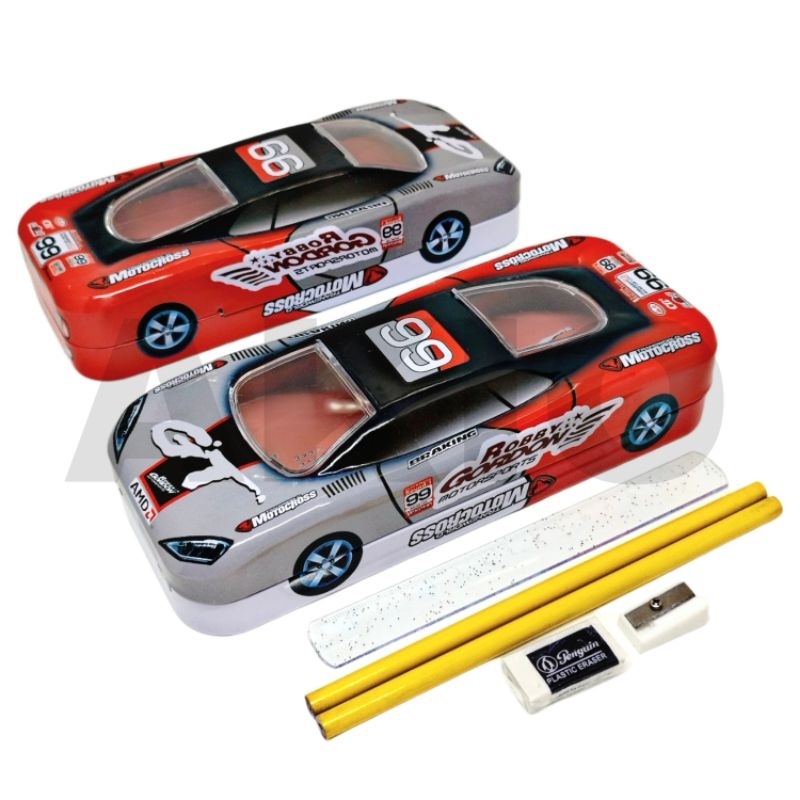 

Tempat Pensil Anak Karakter Mobil 99 GT Set Alat Tulis 2 Tingkat Kaleng Besi GP016-3