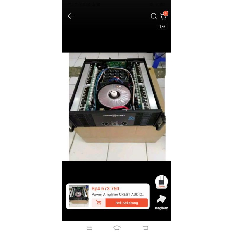 Power Amplifier CREST AUDIO CA20 / CA 20 body panjang