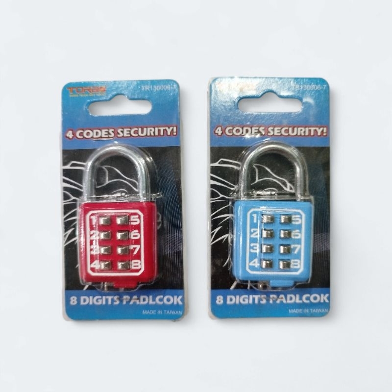 TORA Gembok 8 Digit / Gembok Padlcok 8 Digit 35mm