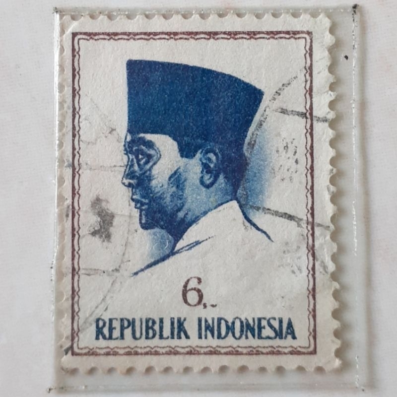 

Perangko Indonesia Presiden Soekarno Tahun 1964 Rp 6