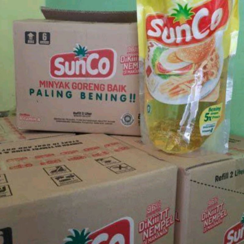 

Minyak Goreng Sunco 2litter × 6 pouch [1 dus]