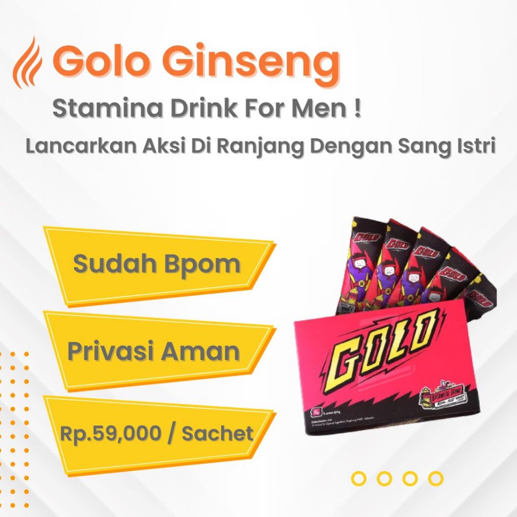 MISTER GOLO GINGSENG ORIGINAL BPOM HALAL MUI MR GOLO