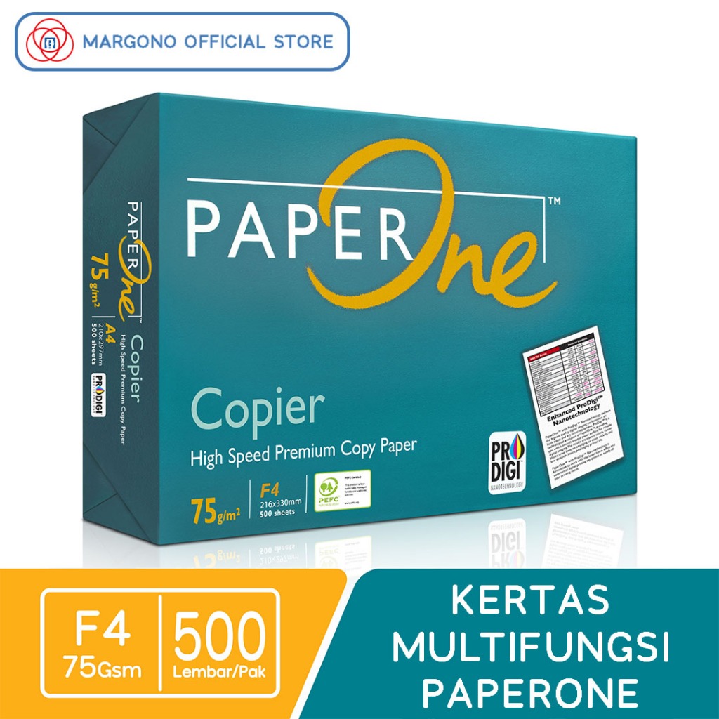 

PaperOne Copier Kertas HVS F4 75 gsm - 500 Lembar