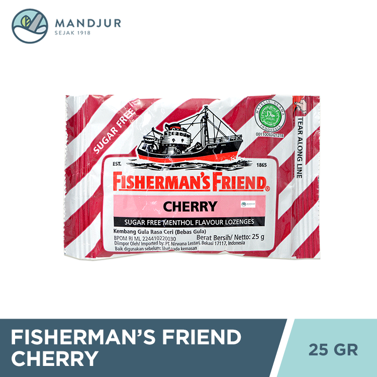 

Fisherman's Friend Cherry Sugar Free - Permen Pelega Tenggorokan