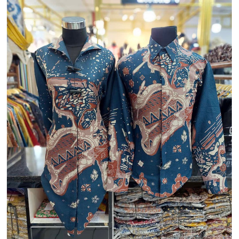 New batik couple doby solo premium / tunik batik doby / kemeja batik pria doby solo premium