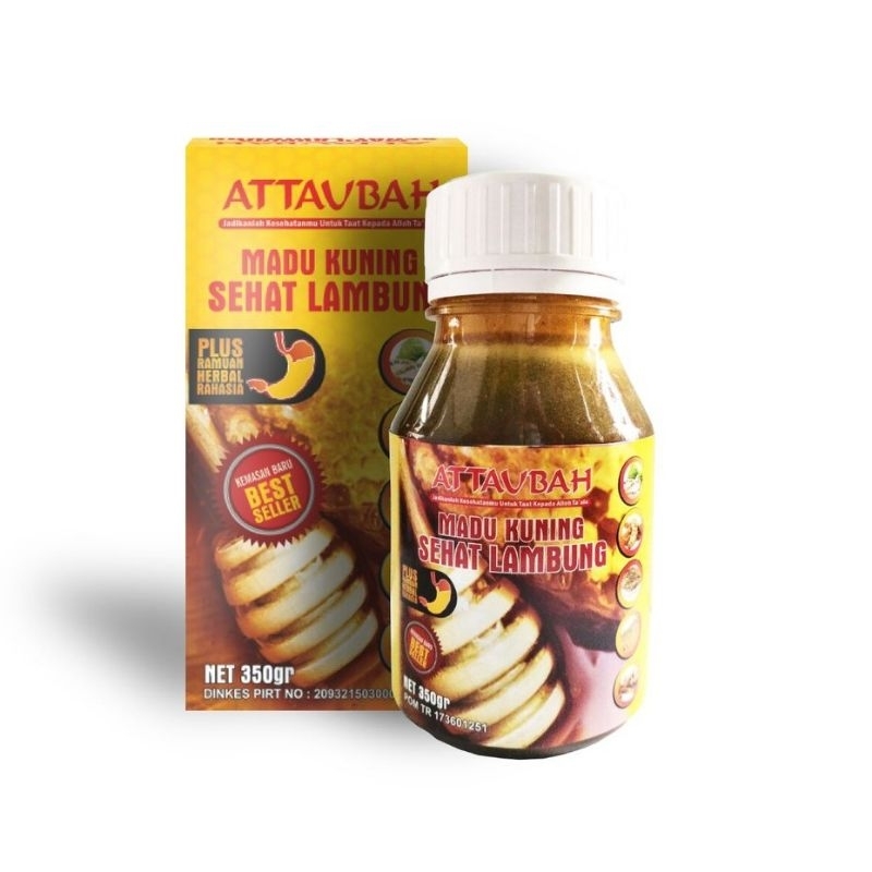 

Madu Kuning Sehat Lambung Attaubah 350gr - Madu Ataubah Premium Atasi Maag