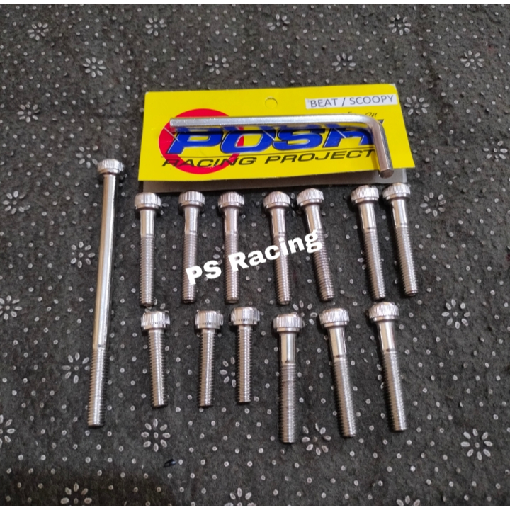 baut blok mesin cvt beat karbu scoopy karbu baut blok beat karbu scoopy karbu full set posh