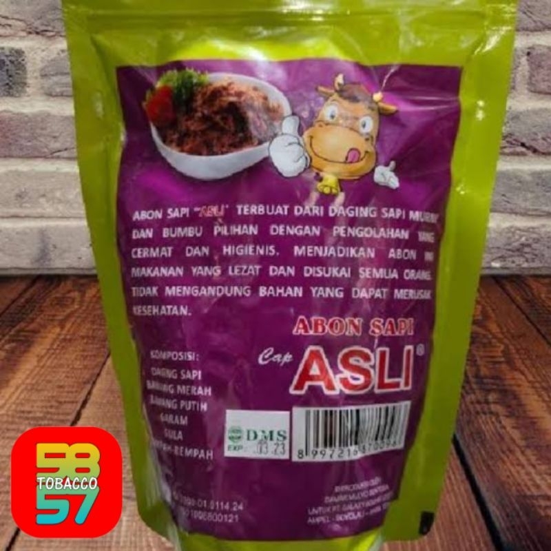 

Abon sapi cap Asli kemasan 250 gram