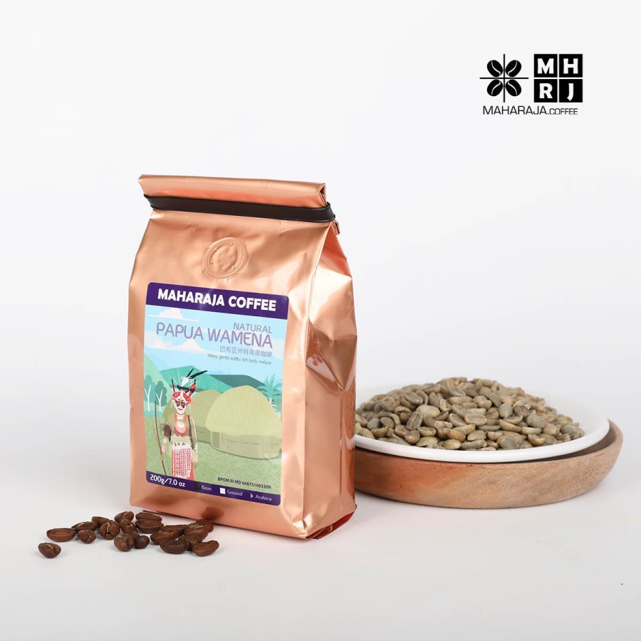 

Maharaja Kopi Arabika Natural Papua Wamena - 200 gr by Maharaja Coffee