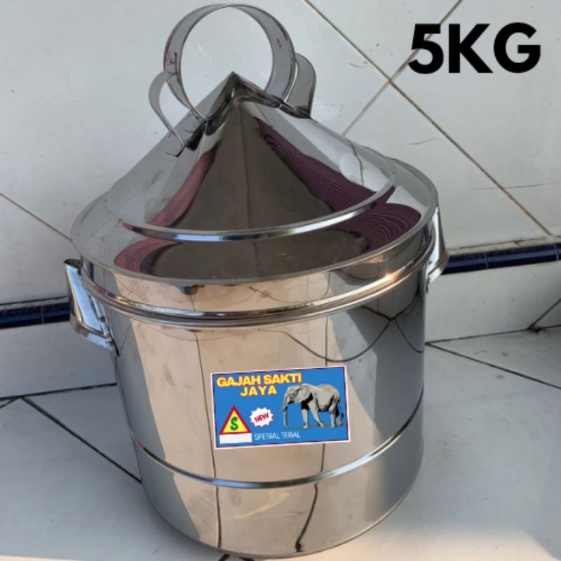 DANDANG KUKUSAN NASI 5KG 3KG / SABLUKAN STAINLES