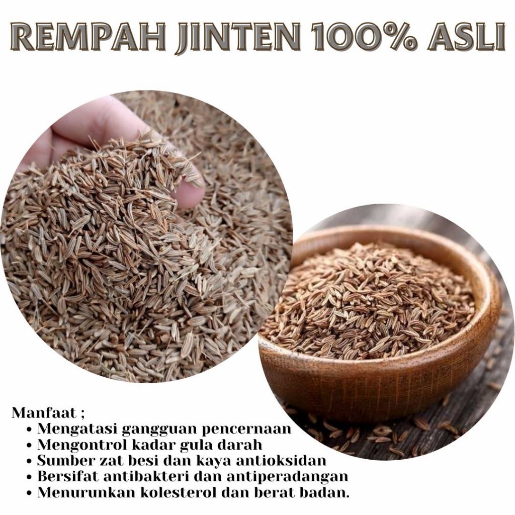 

Jinten / Jintan / Cumin Seed Kualiatas Asli Murni / BD / Berkat Store