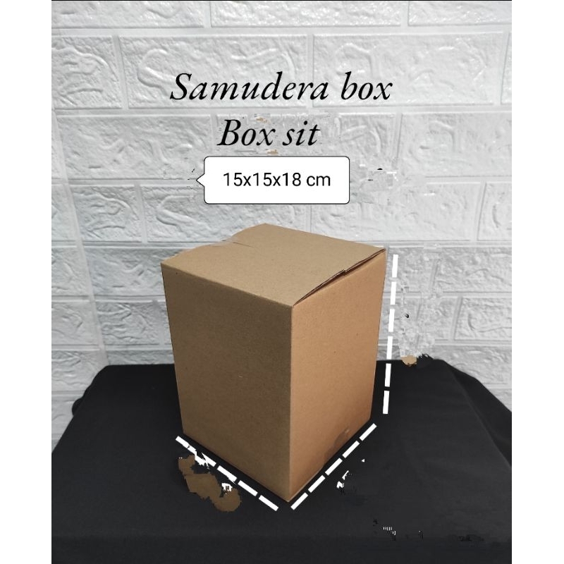 

kardus karton box uk 15x15x18 cm ST sheet singgle wall polos