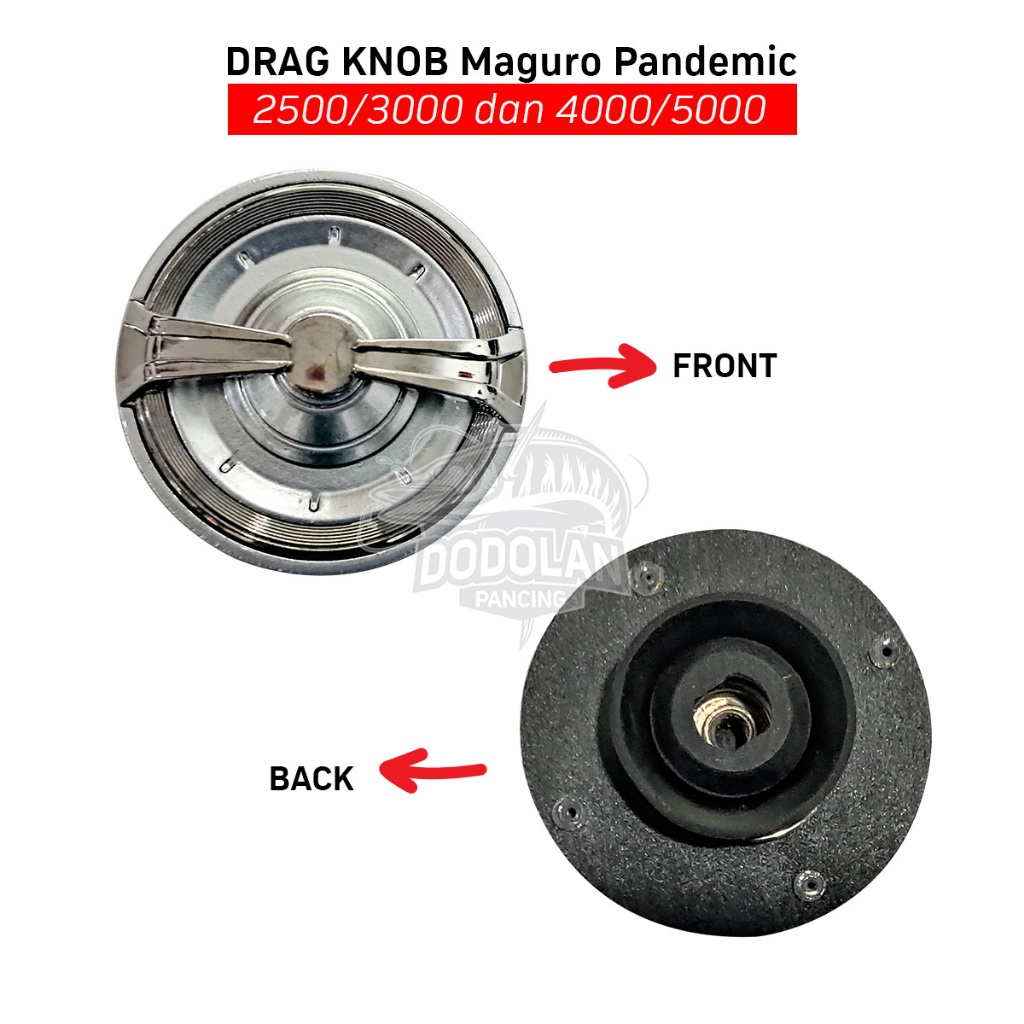Sparepart Drag Knob Reel Maguro Pandemic  Virus Ukuran 1000 2000 2500 3000 4000 5000 Dodolan Pancing