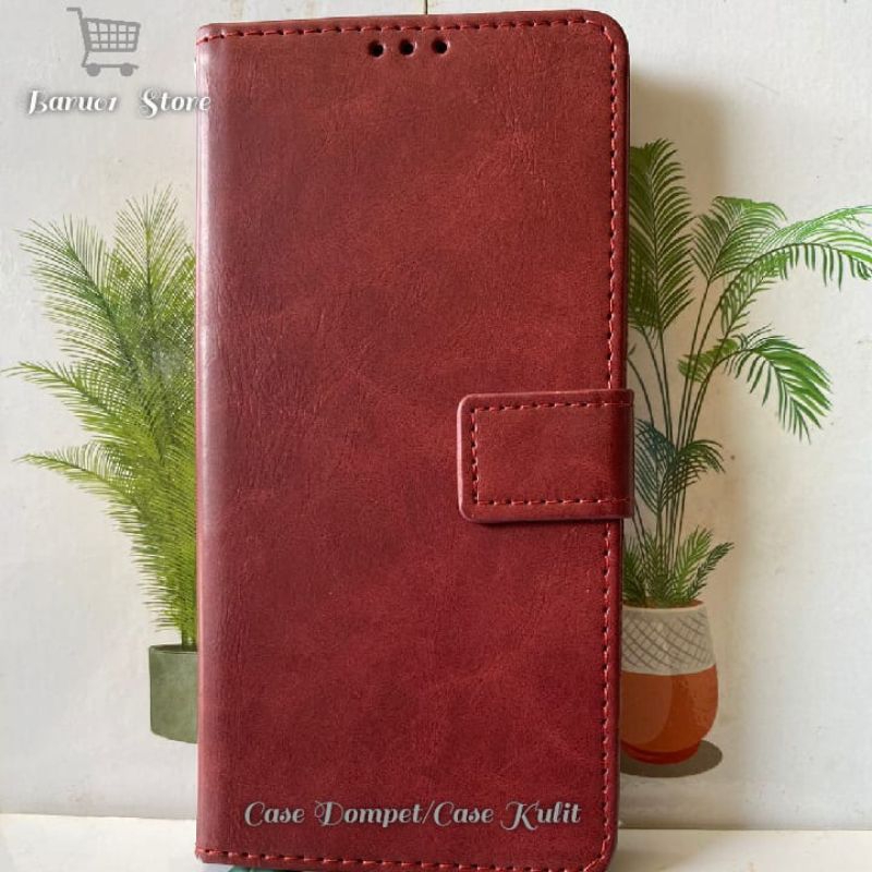 Case Dompet Flip Magnet Realme C2 C11 C12 C15 C17 C20 C21 C21Y C25 Casing Flip Cover Kulit Case Domp