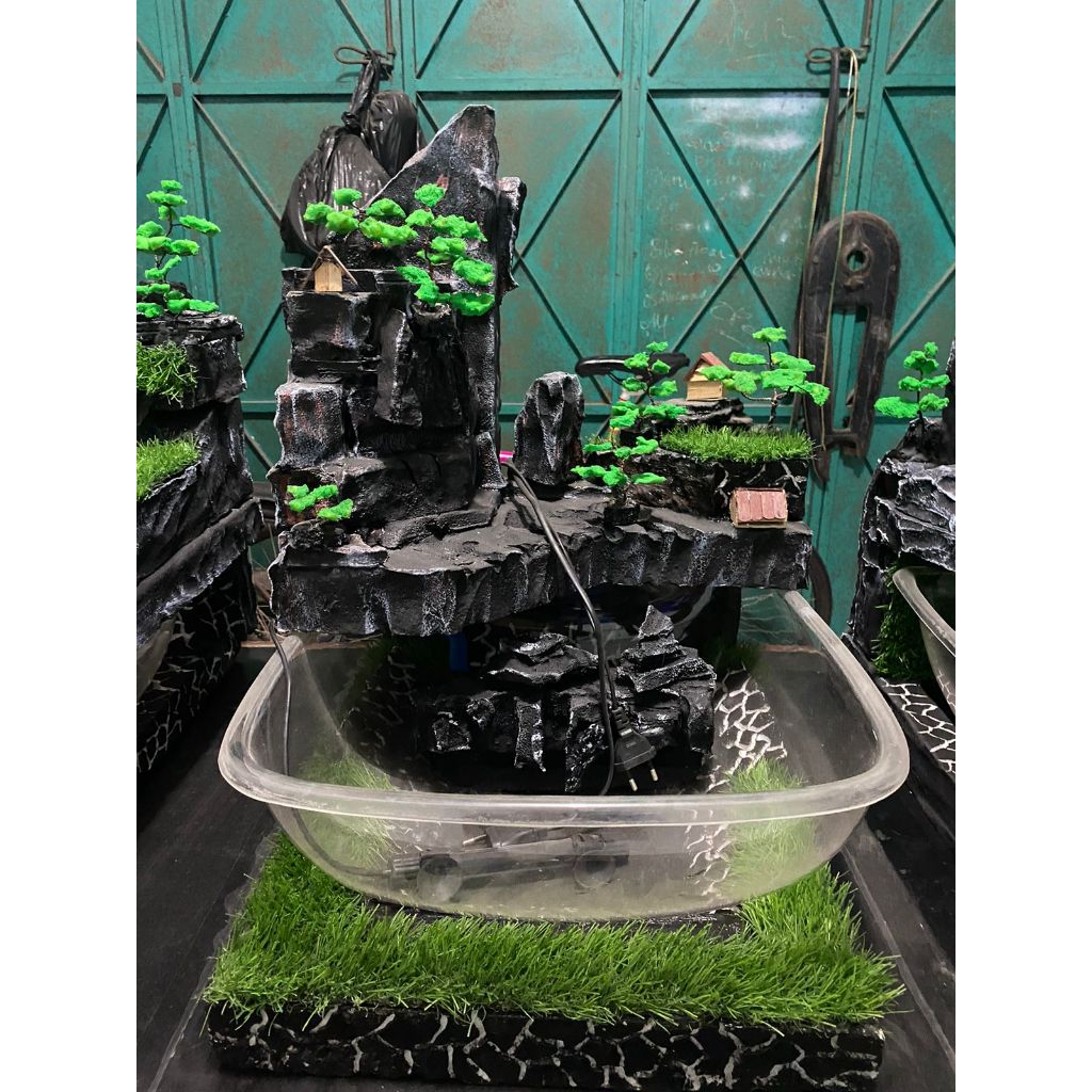 P2 Paludarium Custom Aquarium Mini Kostum Styrofoam Sterofom Vivarium Aquarium Tertutup