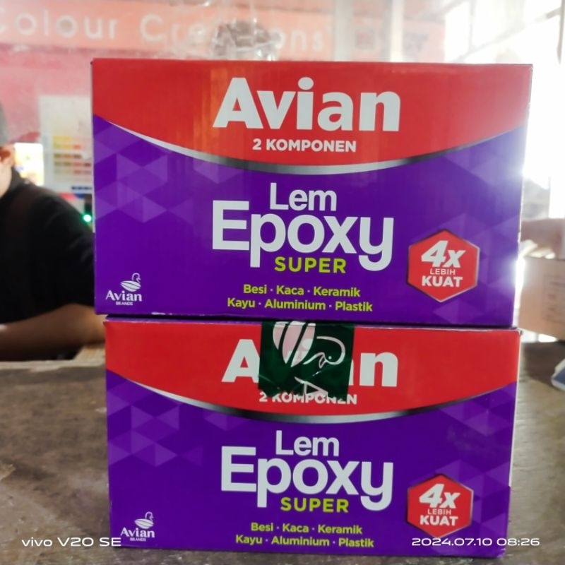 Avian-Lem Epoxy 2Komponen-Lem Epoxy Super -1,6kg-Lem Epoxy Avian 2komponen