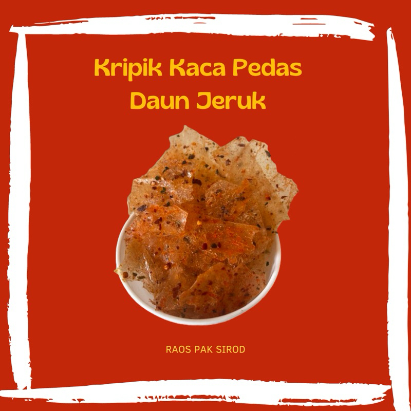 

Keripik kaca pedas daun jeruk 250 gram