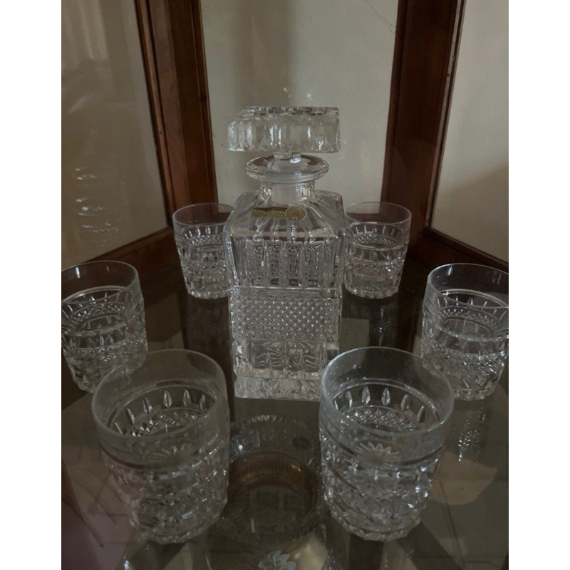 crystal bohemia set gelas