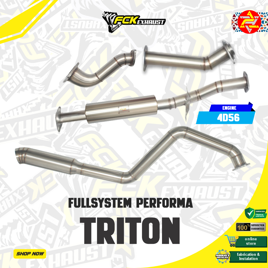 Fck Full System PNP TRITON 4D56 Knalpot Mobil