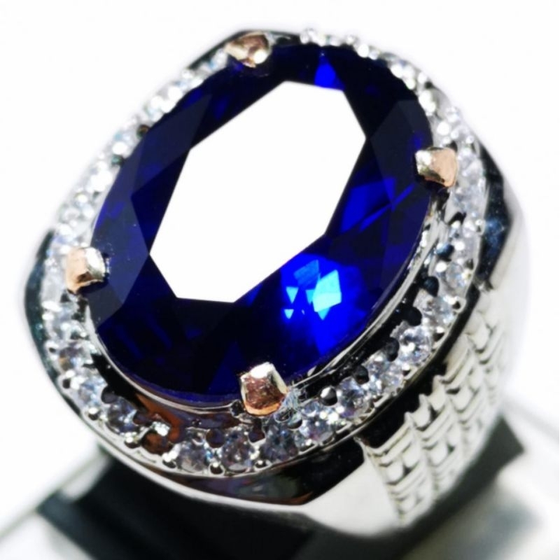 COD BAYAR DITEMPAT BATU CINCIN KING SAFIR CHATAM SIAP PAKAI