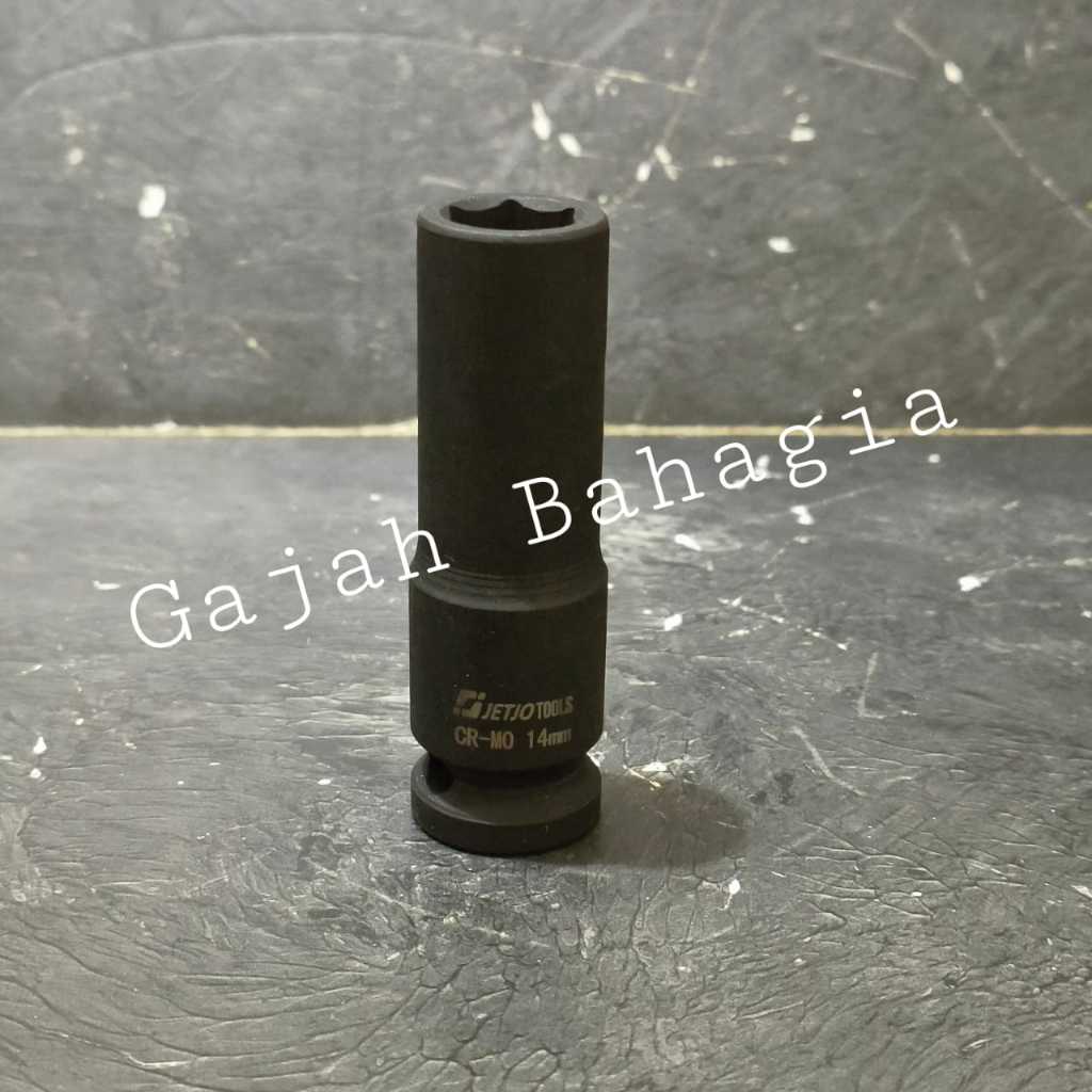 Mata sok impact panjang DR 1/2" 14mm Socket Kunci shock 14 MM Long