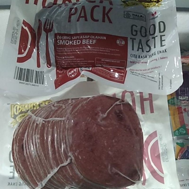

Bernardi Horeca Pack Smoked Bee Bulat VP / Daging Sapi Asap Bulat | Berat Bersih 500gr