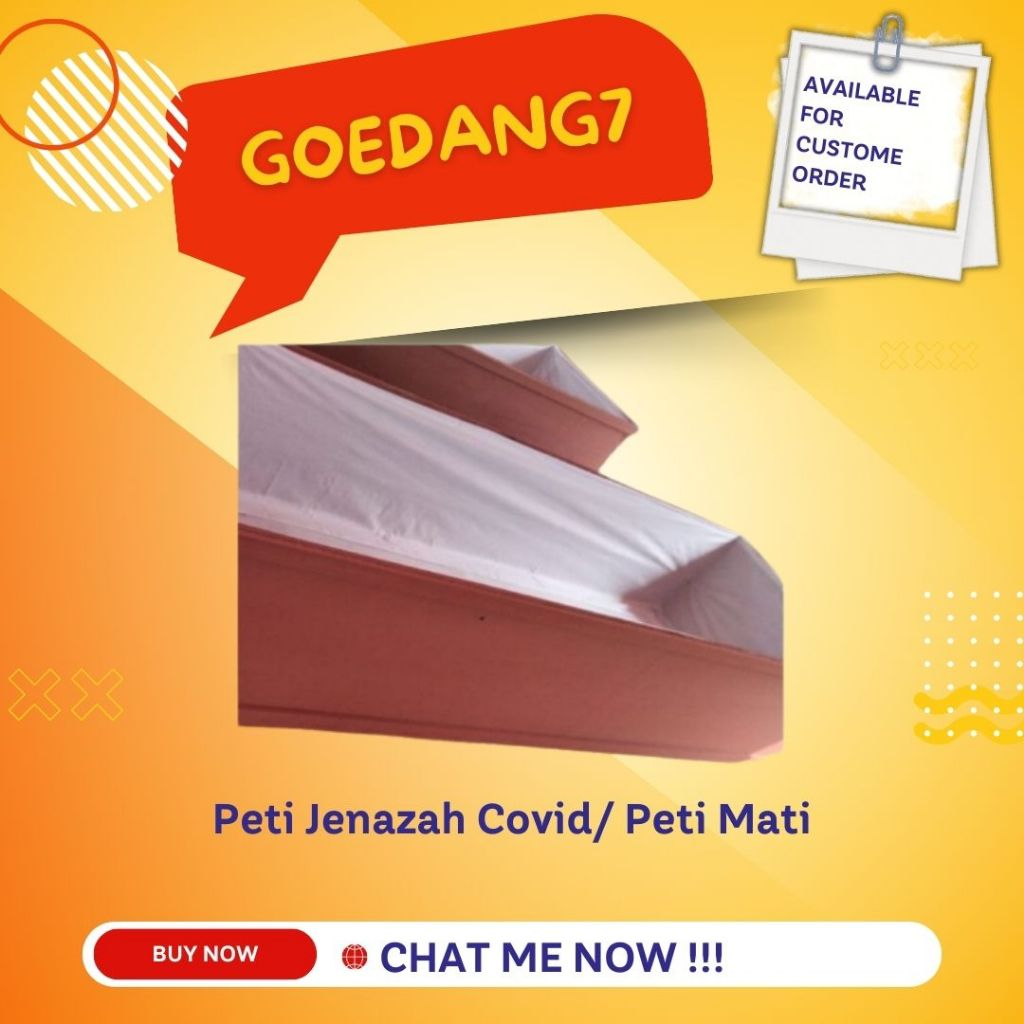 Peti Jenazah Covid/ Peti Mati warna Putih