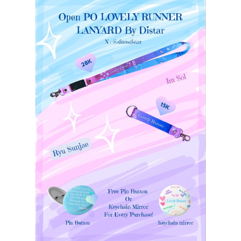 

Lanyard & Keychain mini Lanyard Lovely Runner (PO)