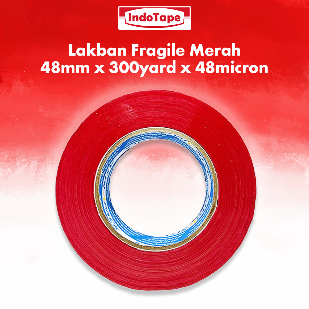 

Lakban Fragile Merah Jumbo 48mm x 300yard Astrapack