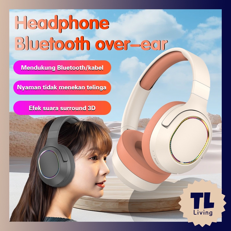 (NEW LAUNCH) ECLE Y10 Headphone Bluetooth 5.3 Foldable Headphone Wireless Headset Bluetooth Ultra Ba