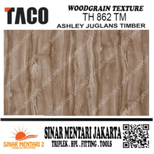 TACO HPL WOODGRAIN TEXTUR TH 862 TM ASHLEY JUGLAS TIMBER