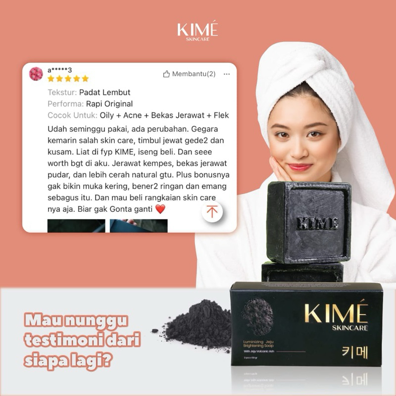Kime skincare- Luminizing Jeju Bringtening Soap