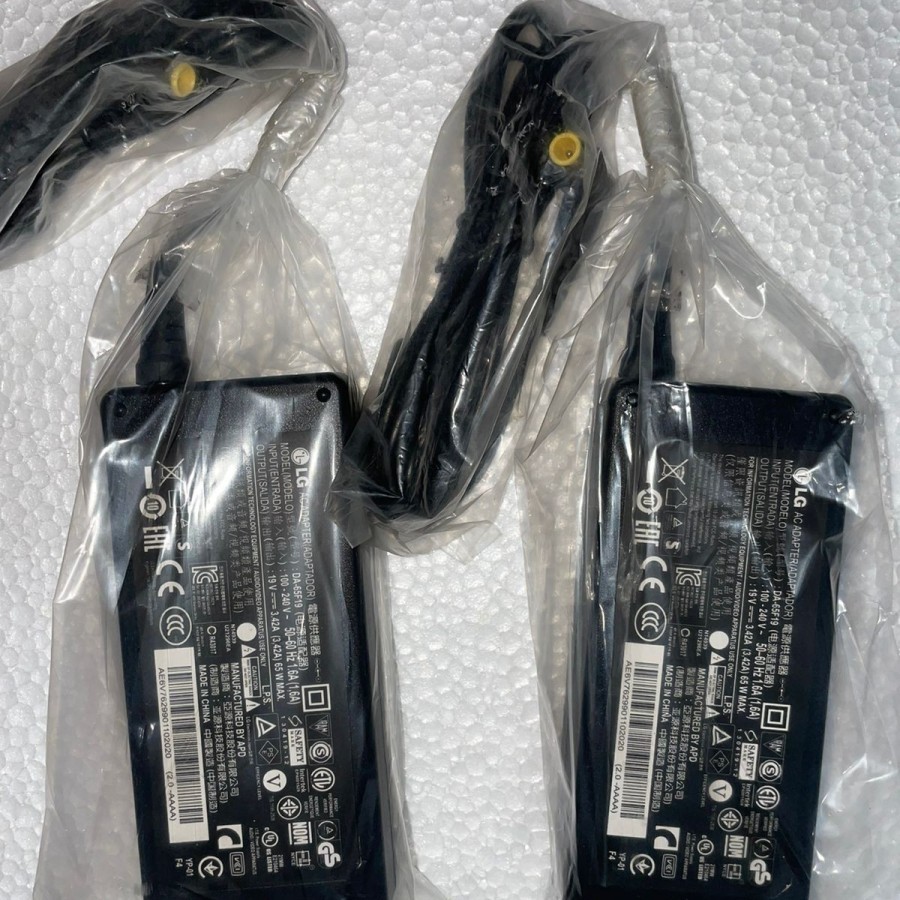 Adaptor LG - Adaptor TV LG 19V 3,42A 19 Volt 3,42 Ampere Original New 43LH511T 43LW300C