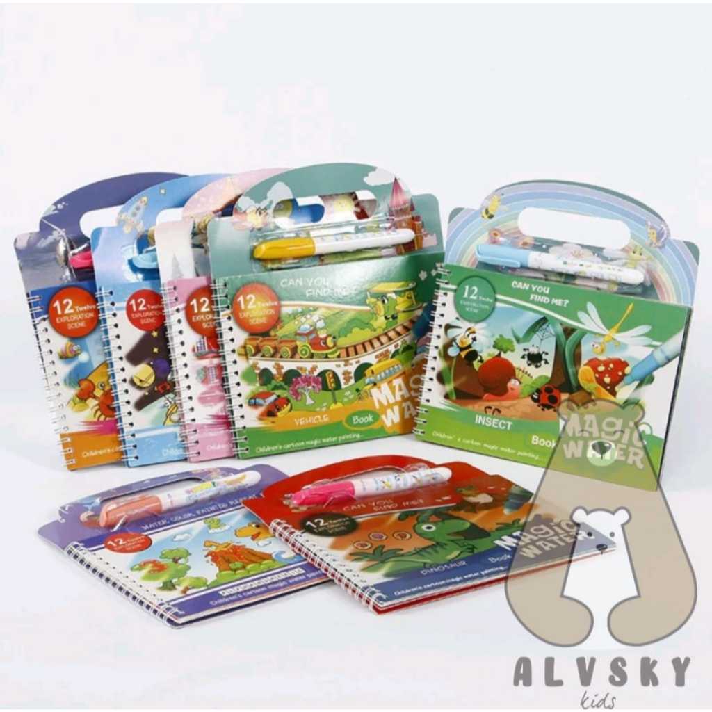 

MAGIC COLOURING BOOK BESAR / MAGIC WATER BOOK BUKU MEWARNAI AJAIB