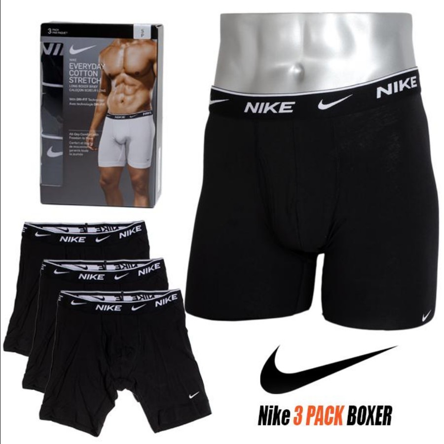 Nike Underwear Trunk 3P Boxer Everyday Cotton Stretch KE1008 Original