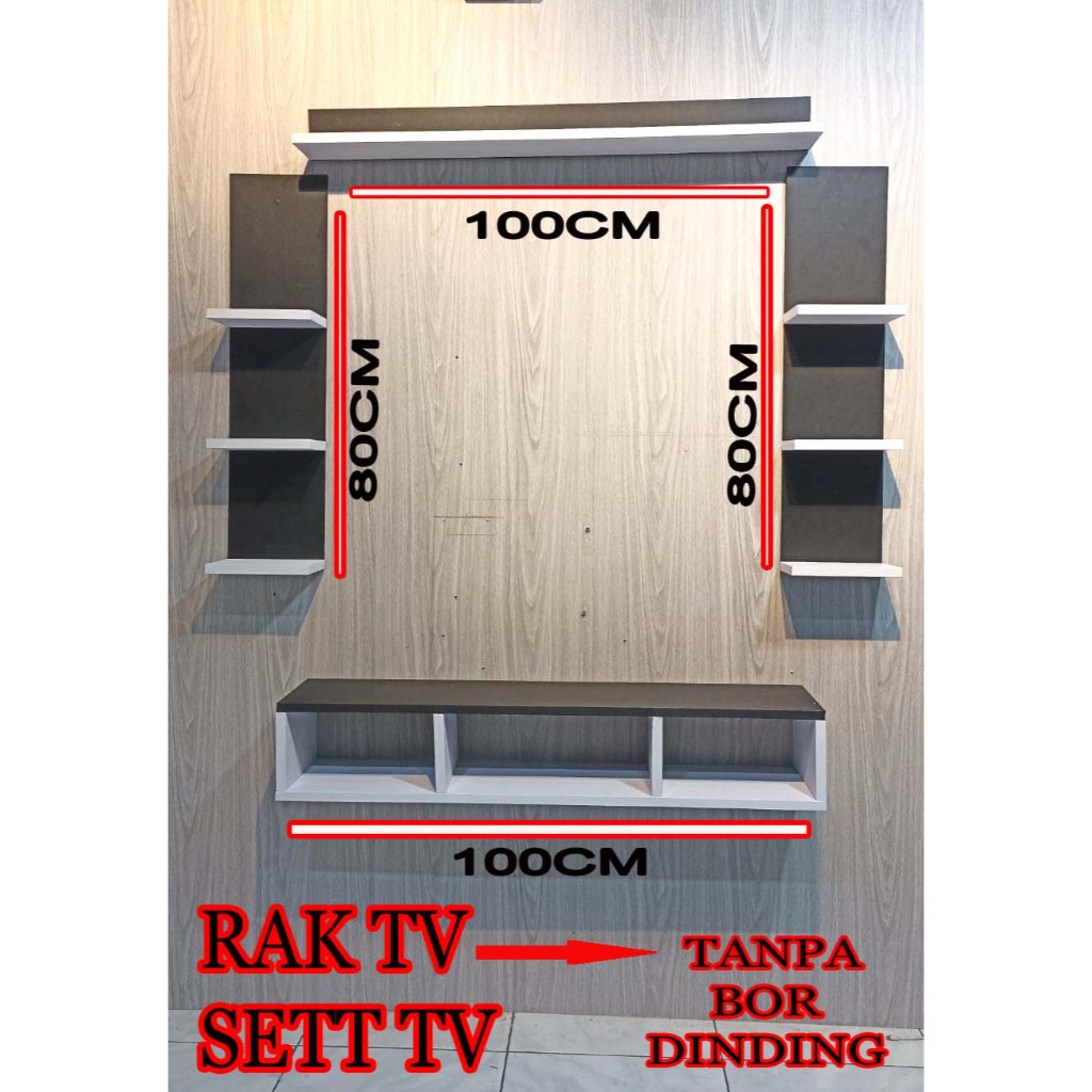 rak tv rak hias dinding rak sett tv meja tv gantung rak serbaguna buffet tv