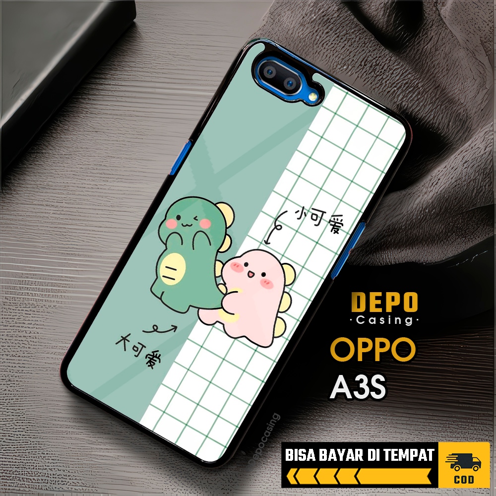Case Oppo A3S Casing Oppo A3S Casing Depo Casing [DINO] Case Glossy Case Aesthetic Custom Case Anime