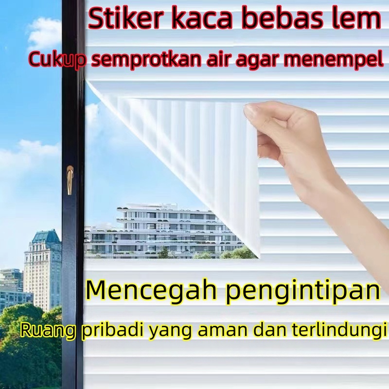 Stiker kaca canggih bebas lem statis/stiker kaca jendela rumah/stiker lemari kaca