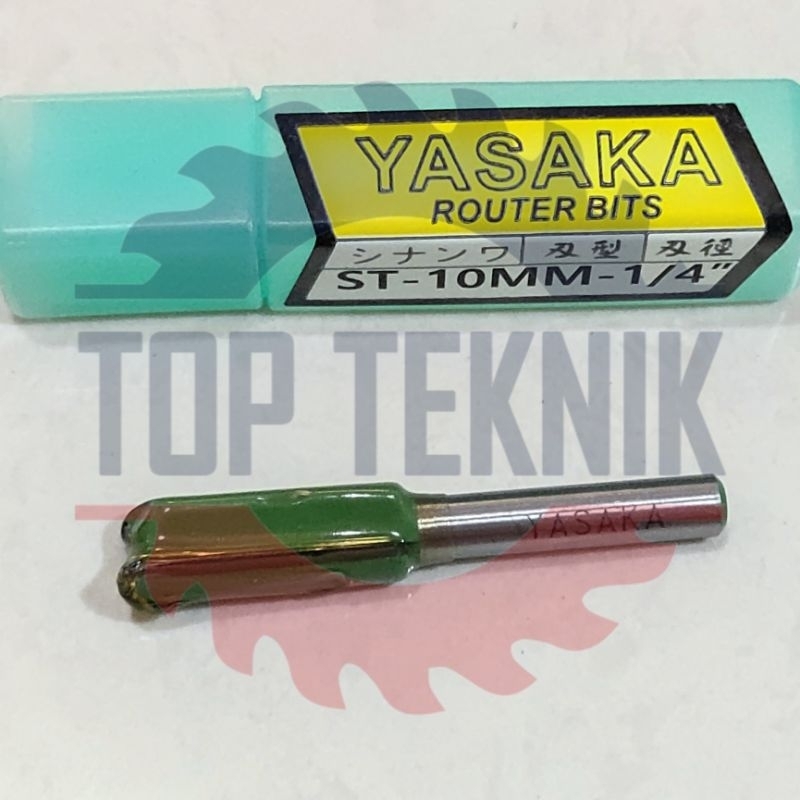 YASAKA ROUTER BITS - STRAIGHT BIT 10MM x 1/4"