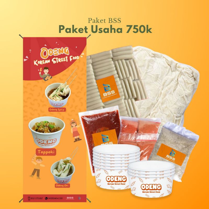 

Paket usaha korean food 750rb, include bahan baku, x banner dan sop pembuatan