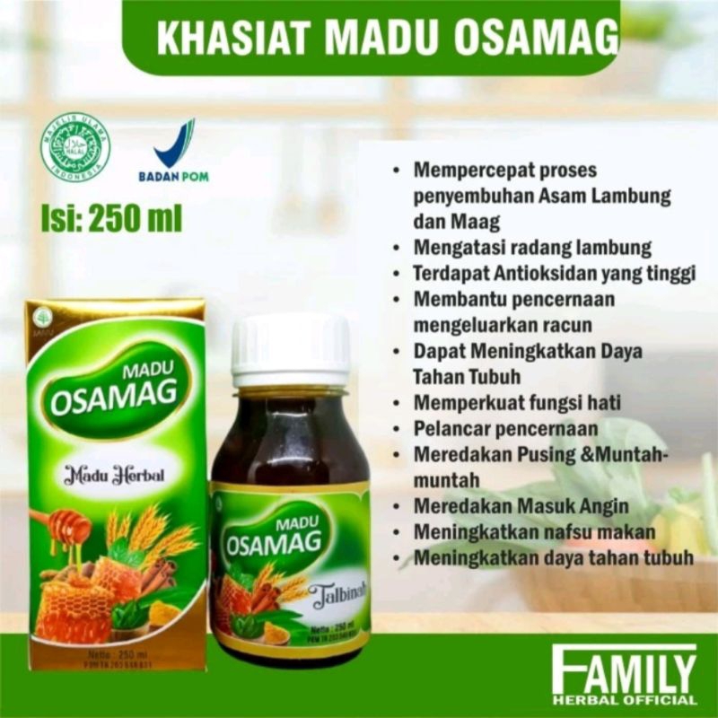 [BISA COD] MADU OSAMAG GARANSI ORIGINAL | MADU PLUS HERBAL OSAMAG ORIGINAL ATASI ASAM LAMBUNG TINGGG
