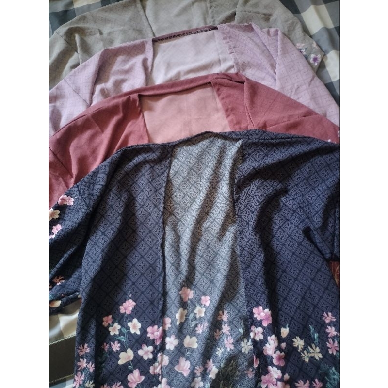 Cardigan Rayon Outer Rayon Motif Bunga Jumbo XXL Terbaru