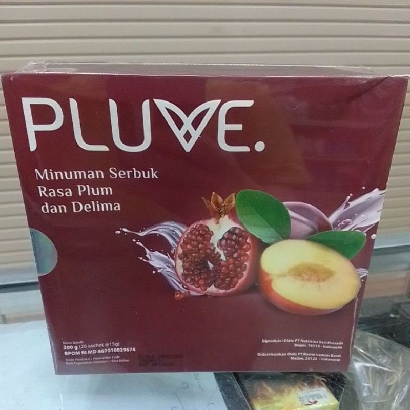 

Pluve Minuman serbuk rasa plum& delima fiber detok isi 20bks