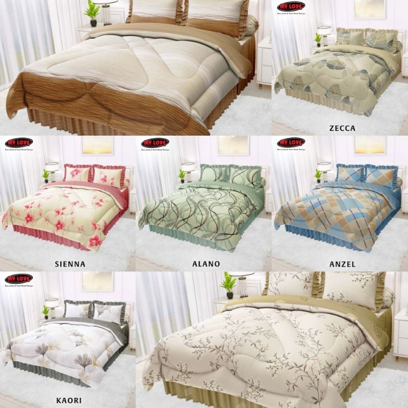 RUMBAY BEDCOVER - Bedcover all new my love 180x200 ukuran rumbay my love